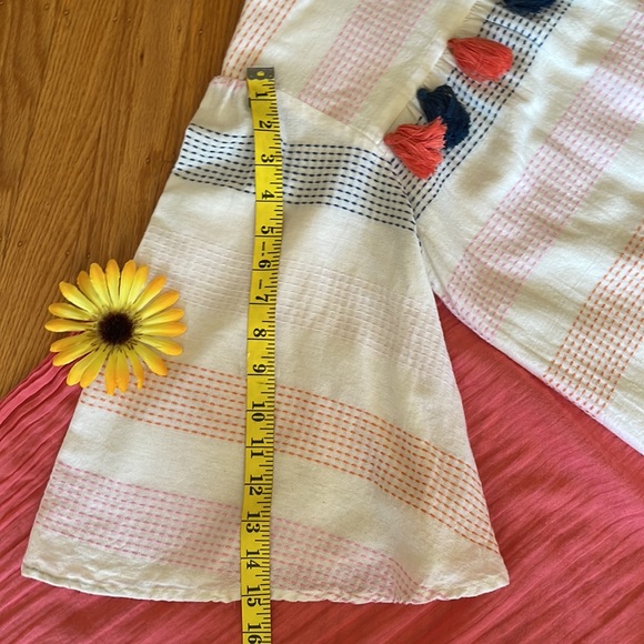 🌺 THML CLOTHING; FUN, 100% Cotton Colorful & Cute Dress with Tassels; Size M! - Picture 13 of 14